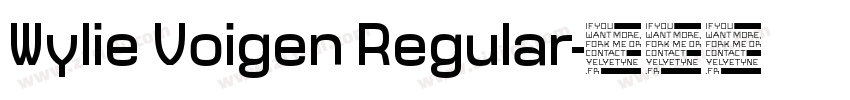 Wylie Voigen Regular字体转换